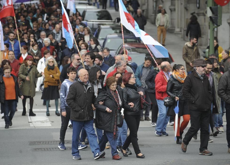 Manifestación de la CIG en A Coruña.