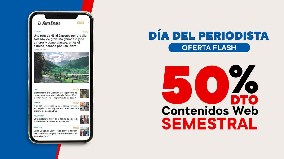 Oferta flash! Disfruta de 6 meses de contenidos web de LA NUEVA