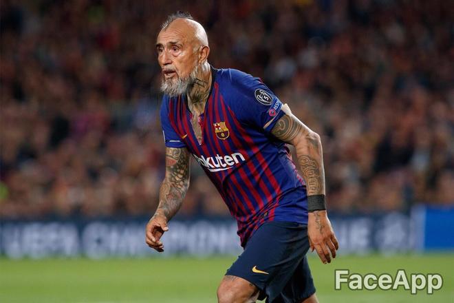 Así serán los jugadores del FC Barcelona de viejos, según Faceapp