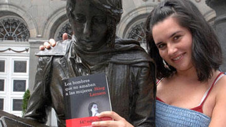 Ana María García Arroyo, con la primera entrega de la triología &quot;Millennium&quot;, ayer, en el teatro Campoamor de Oviedo&quot;