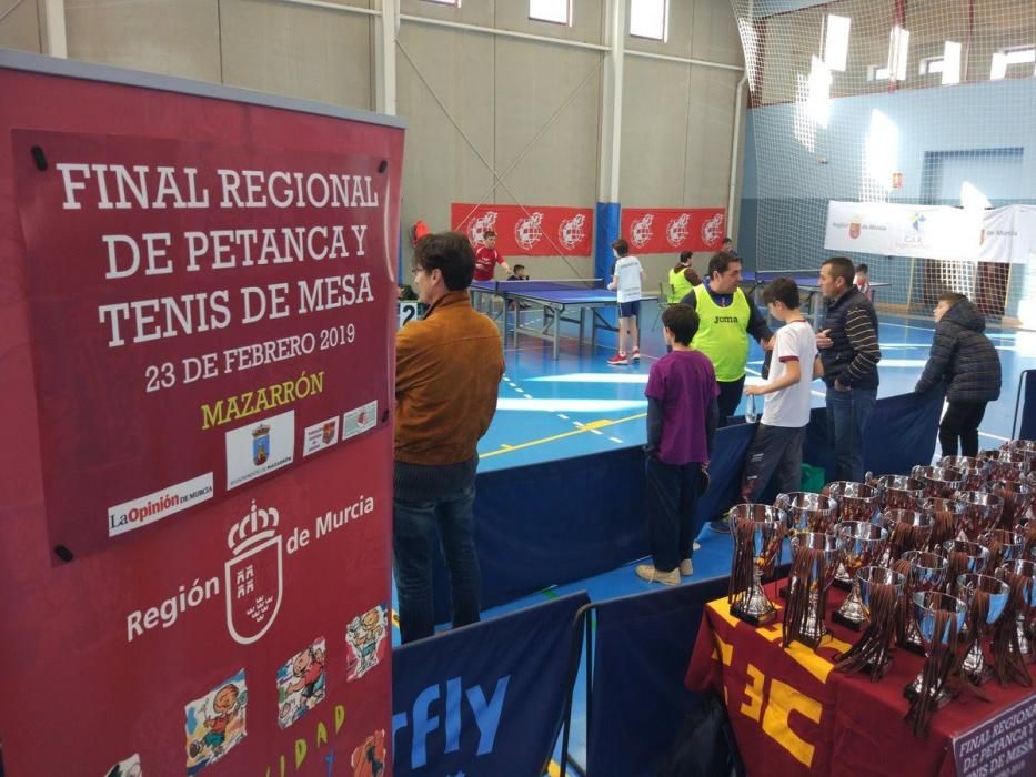 Final de tenis de mesa de Deporte en Edad Escolar