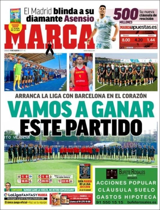 Portadas deportivas del sábado 19 de agosto