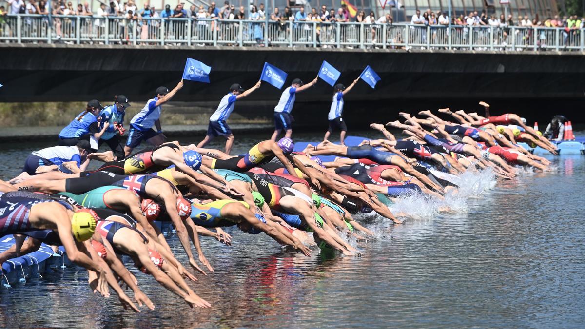 Inicio de la Copa del Mundo de Triatlón del verano pasado.