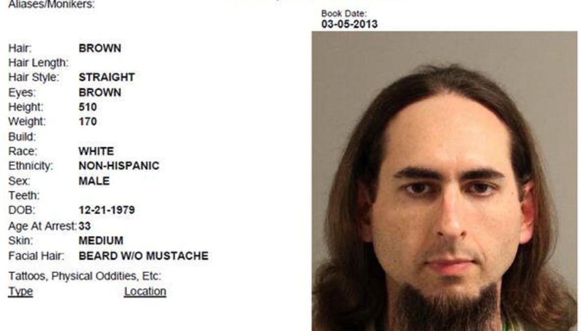 Jarrod Ramos in 2013 Anne Arundel Police Department booking photo