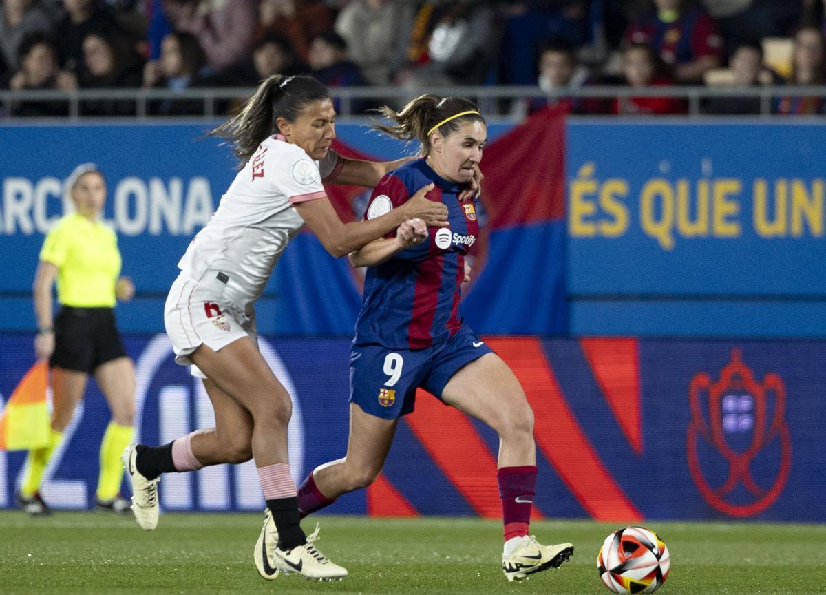 Copa de la Reina. Cuartos. FC Barcelona - Sevilla, en imágenes