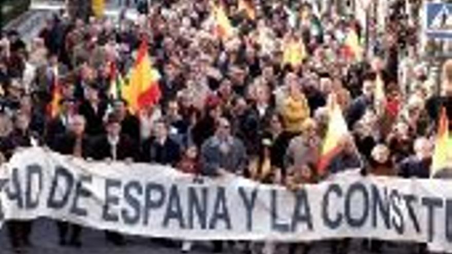 Una manifestación ciudadana defiende la unidad de España