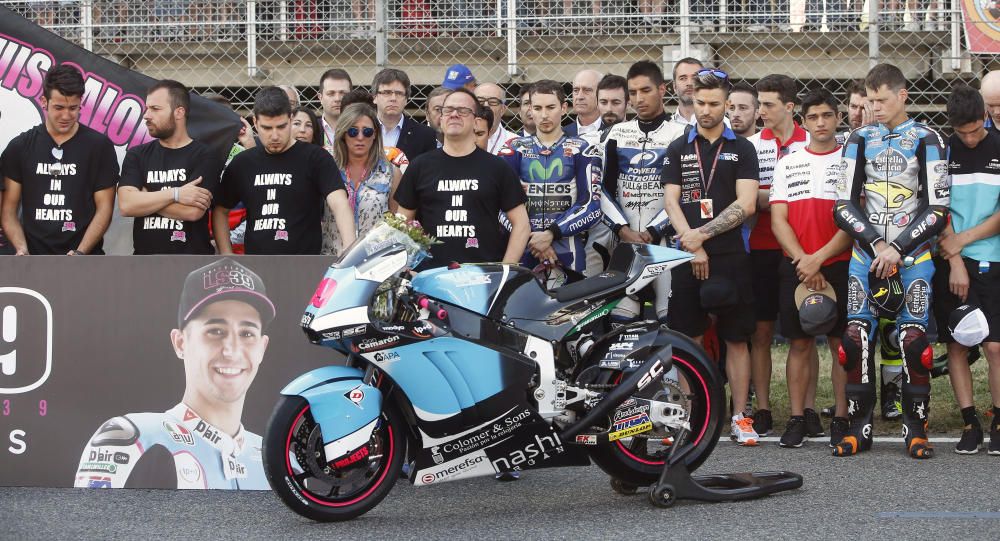 Homenaje a Luis Salom en el circuito de Montmeló