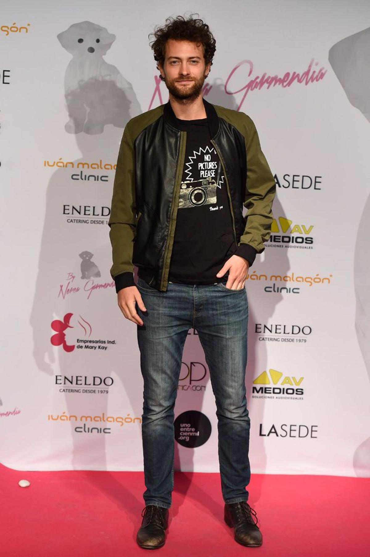 Peter Vives, en la fiesta de Nerea Garmendia