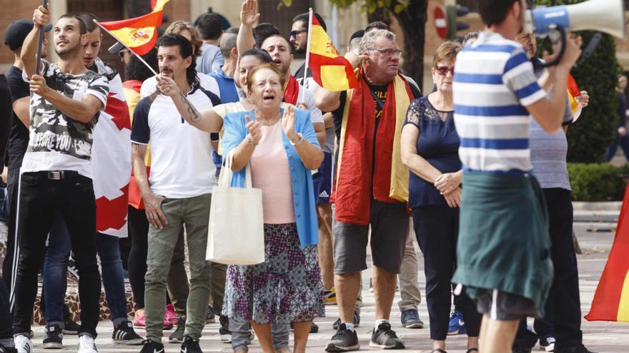 Manifestación ultra por la unidad de España en Castelló