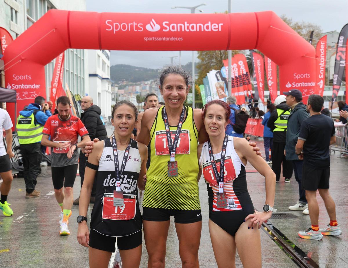 El podio femenino.