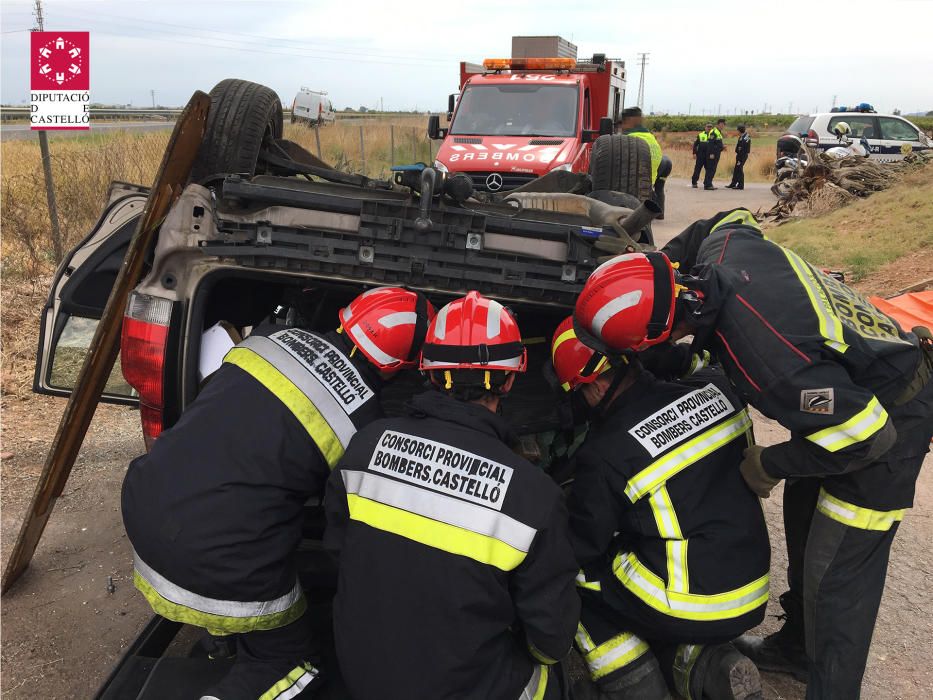 Accidente con un muerto y dos heridos en la AP-7 en Vila-real