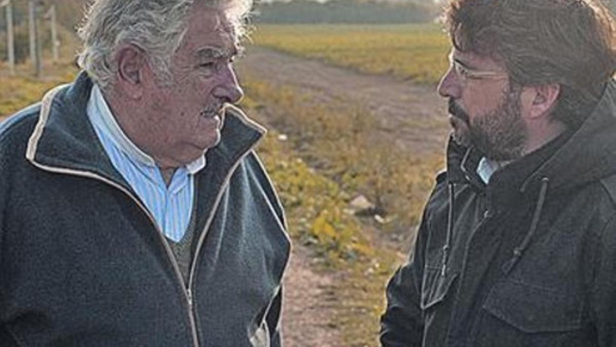 Pepe Mujica y Jordi Évole, en un momento de 'Salvados'.