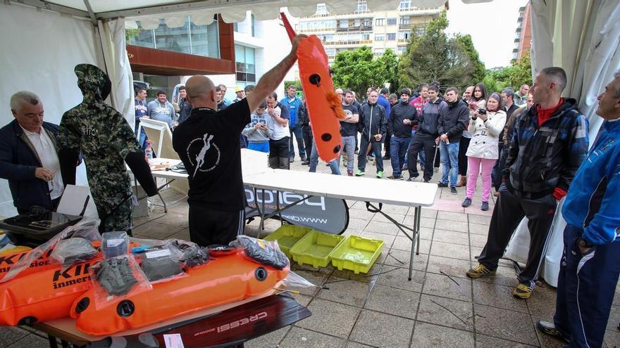 La pesca submarina vuelve a reunir a los mejores equipos de Asturias en la costa de Castrillón