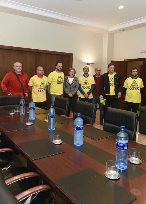 Marcha de trabajadores de Alcoa entre Avilés y Oviedo