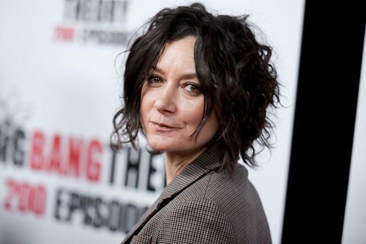 Sara Gilbert, en  la celebración del capítulo 200 de The big bang theory.