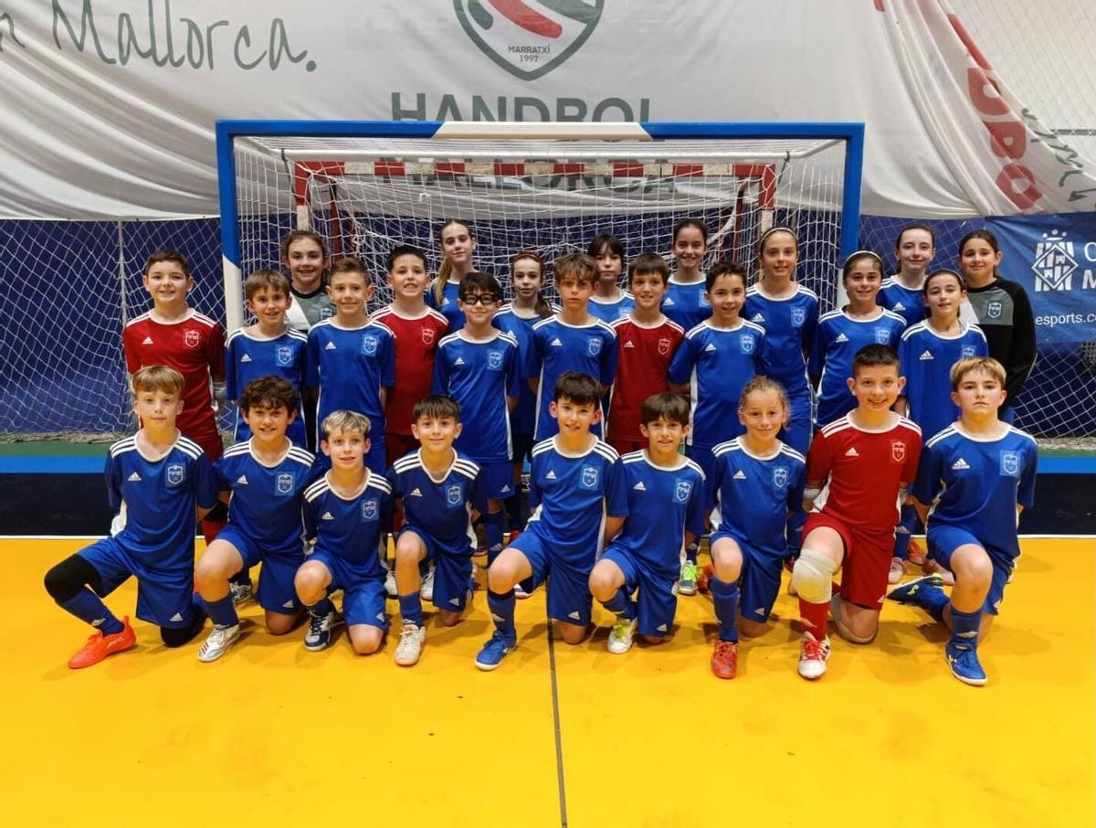 Combinado balear sub-12 femenino y sub-10 masculino de futbol sala.