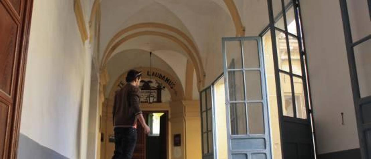 Una de las salas del interior del Convento de la Merced, o Convento de las Clarisas que se empleará con una función cultural.