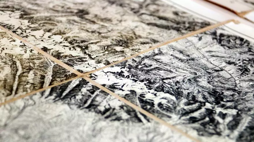 Mapes dels anys 30 i 50 dels Andes propietat de l'Institut Cartogràfic serveixen d''atrezzo' a 'La societat de la neu'