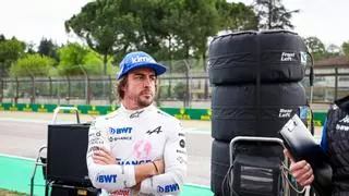 La irónica reacción de Alonso en Imola: "Vaya finde"