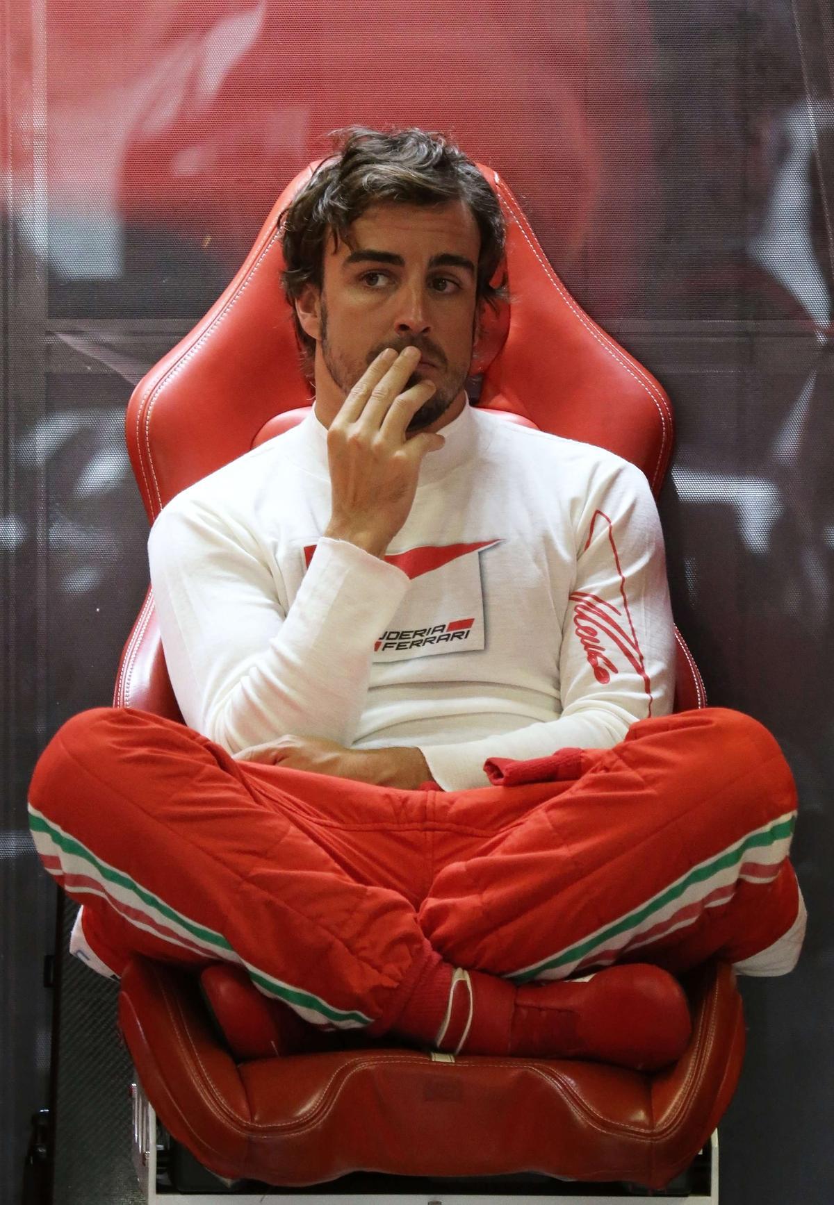 Fernando Alonso se quedó tres veces a las puertas del título con Ferrari.