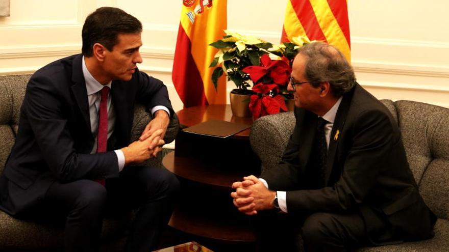 Sánchez i Torra acorden reunir-se     després de la formació del Govern central