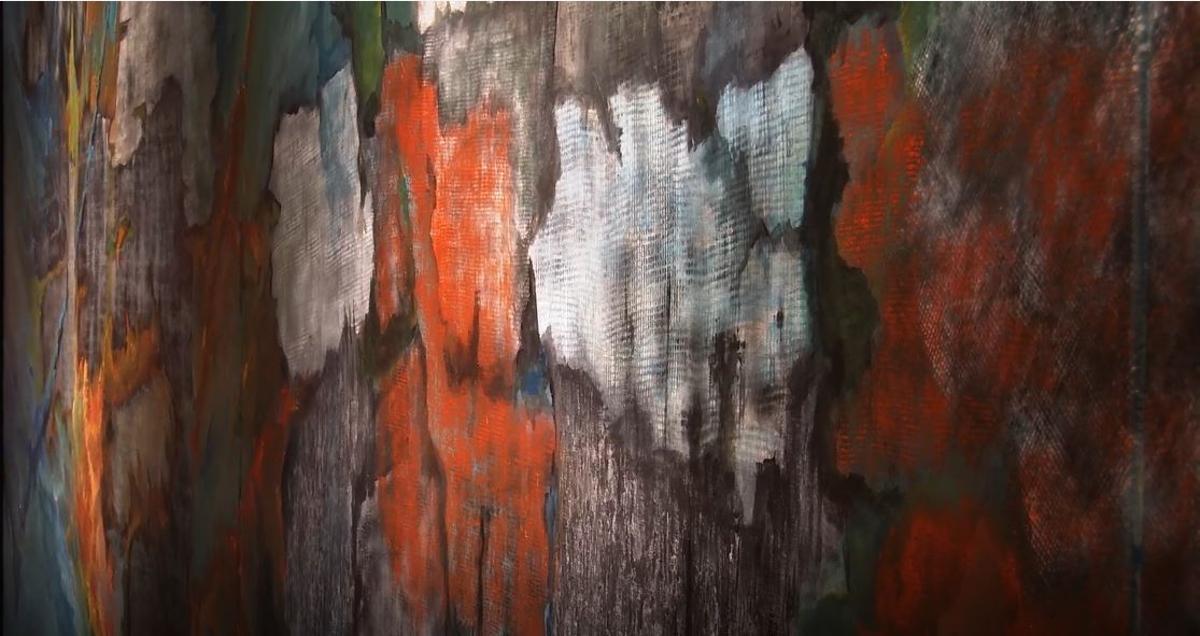 Obra de "La mística de la vida", del artista de origen rumano Garbis Adrian Hofman.