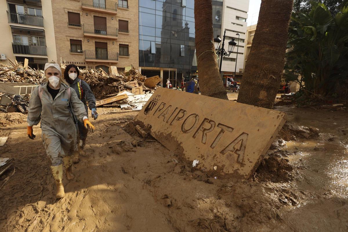 El municipio de Paiporta sigue completamente devastado
