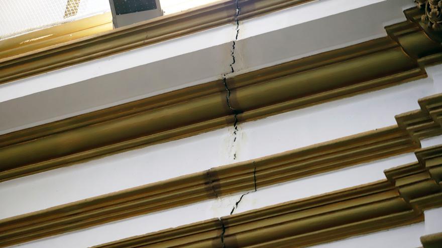 Así se encuentra la iglesia del Sagrario de la Catedral de Málaga