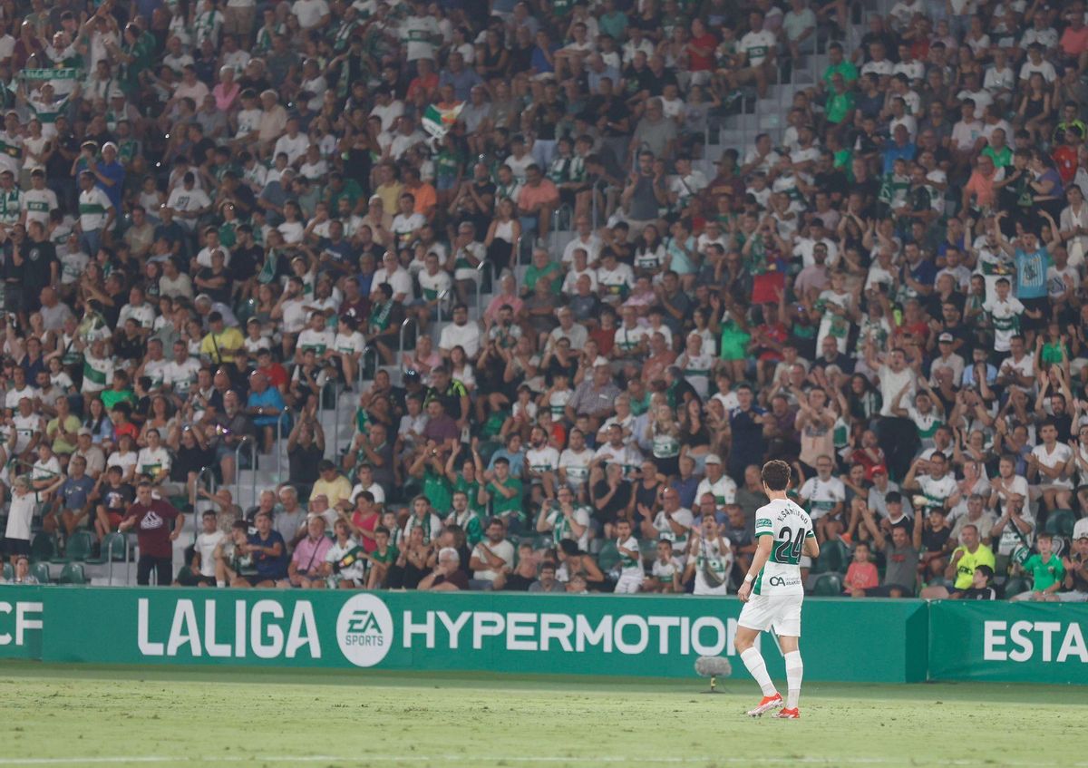 Yago Santiago, autor del primer gol de Elche CF