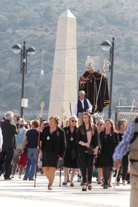 Desembarco de la nueva imagen de San Ginés de la Jara en Cartagena