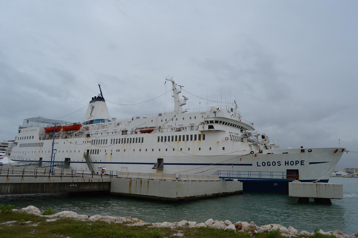 Logos Hope en el Puerto de Málaga