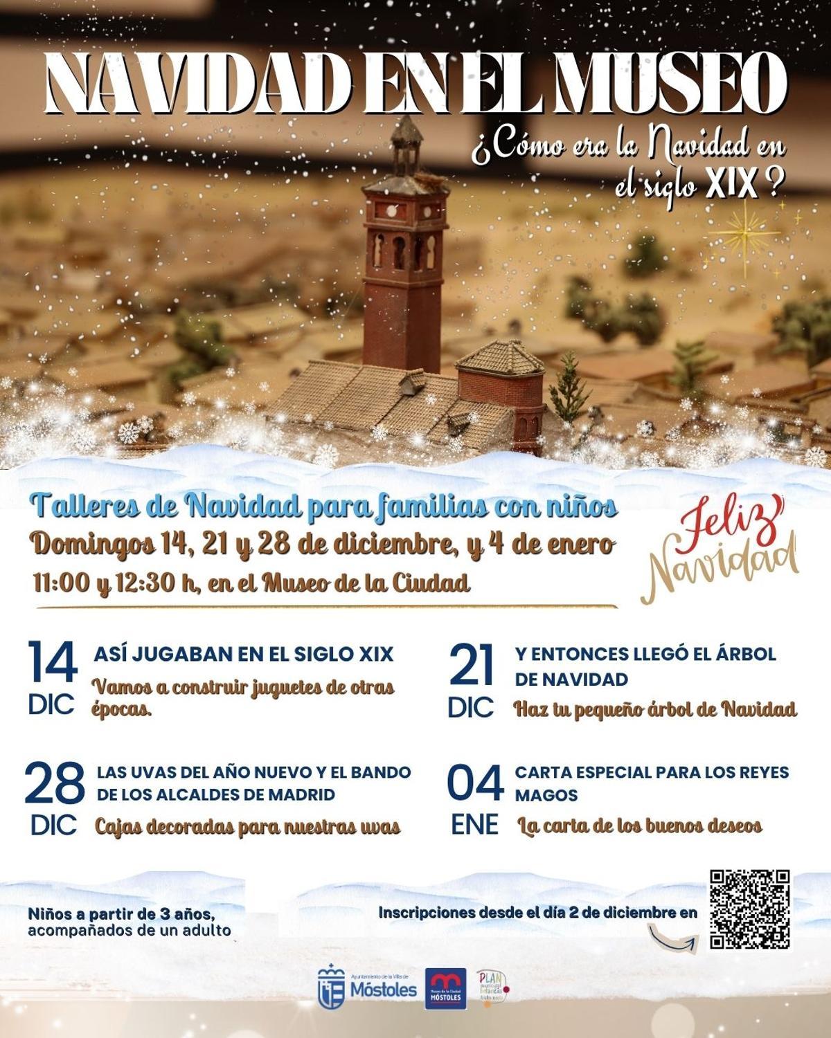 Programa de las fiestas de Navidad en Móstoles.