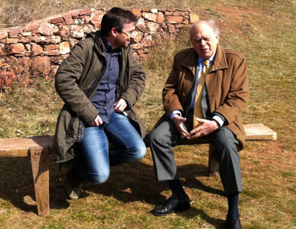 Jordi Évole i Jordi Pujol durant l’entrevista per a ’Salvados’. Jordi Évole i Jordi Pujol durant l’entrevista per a ’Salvados’.
