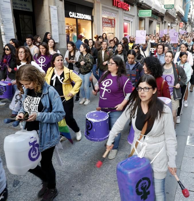 Manifestación en Vigo contra la sentencia de "La Manada"