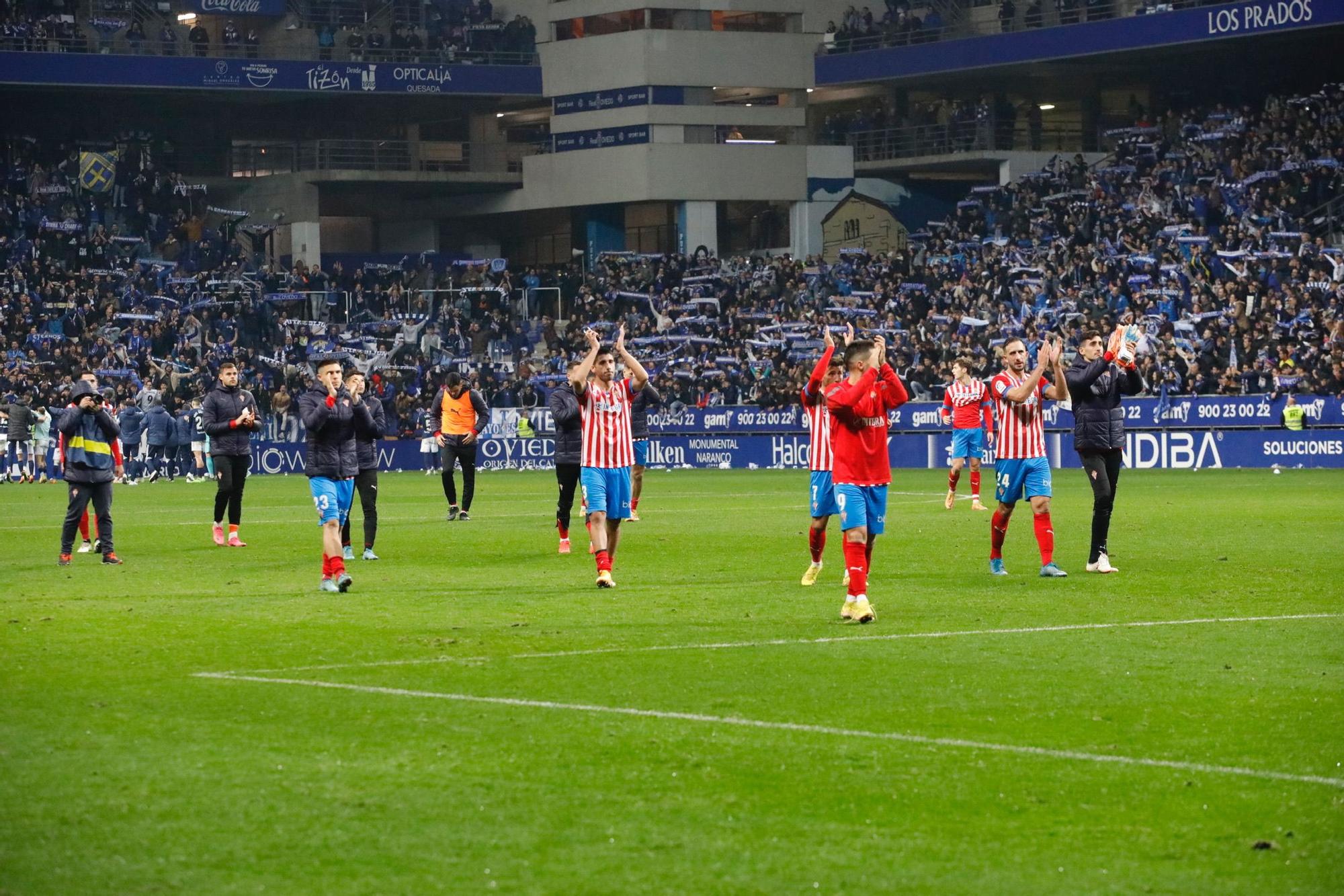 En imágenes: así se vivió el derbi en el Tartiere