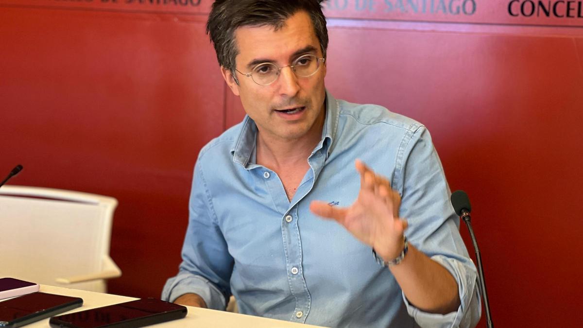 O líder do PP de Santiago, Borja Verea