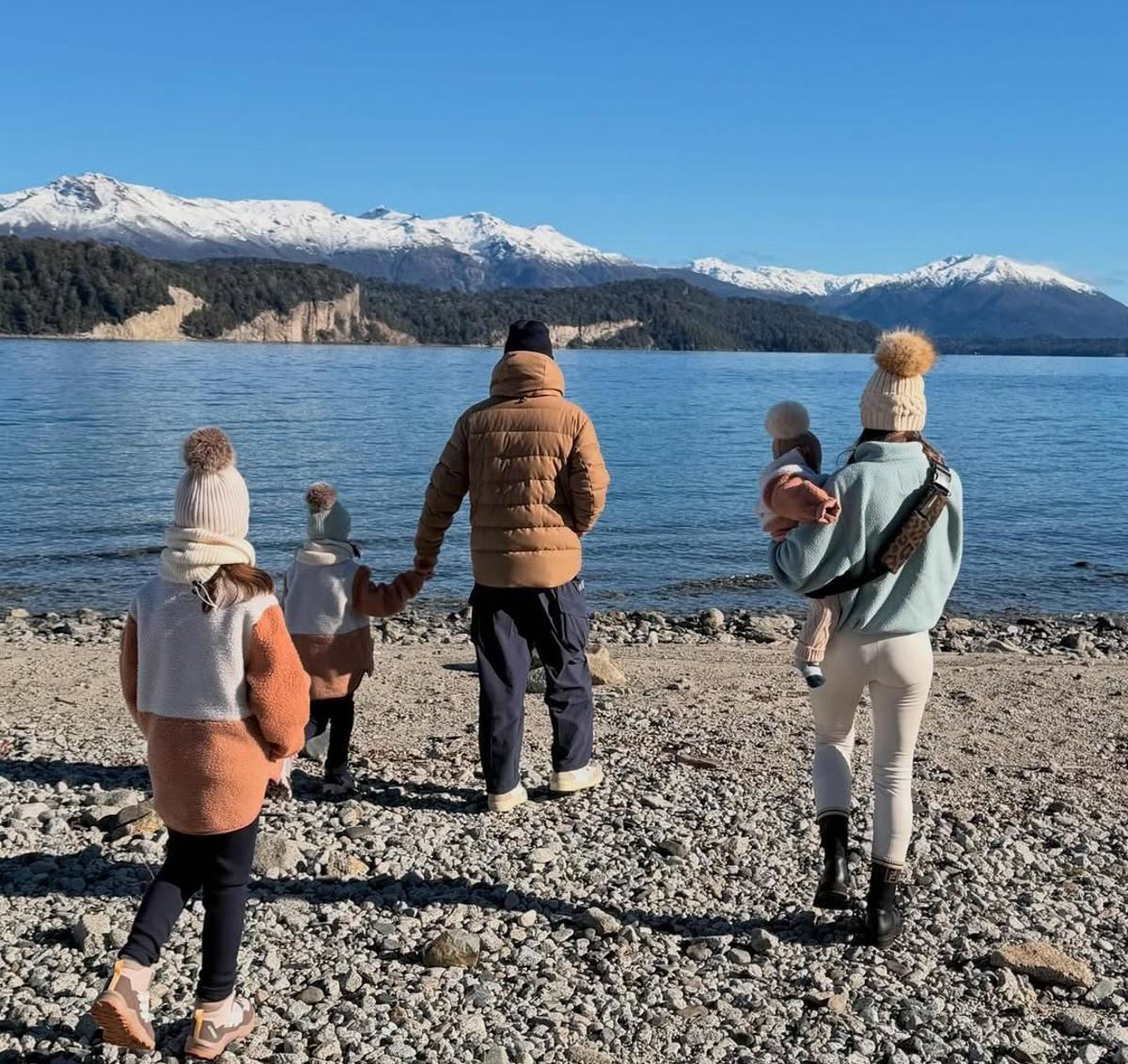 Ander, en la Patagonia con su familia estos días.