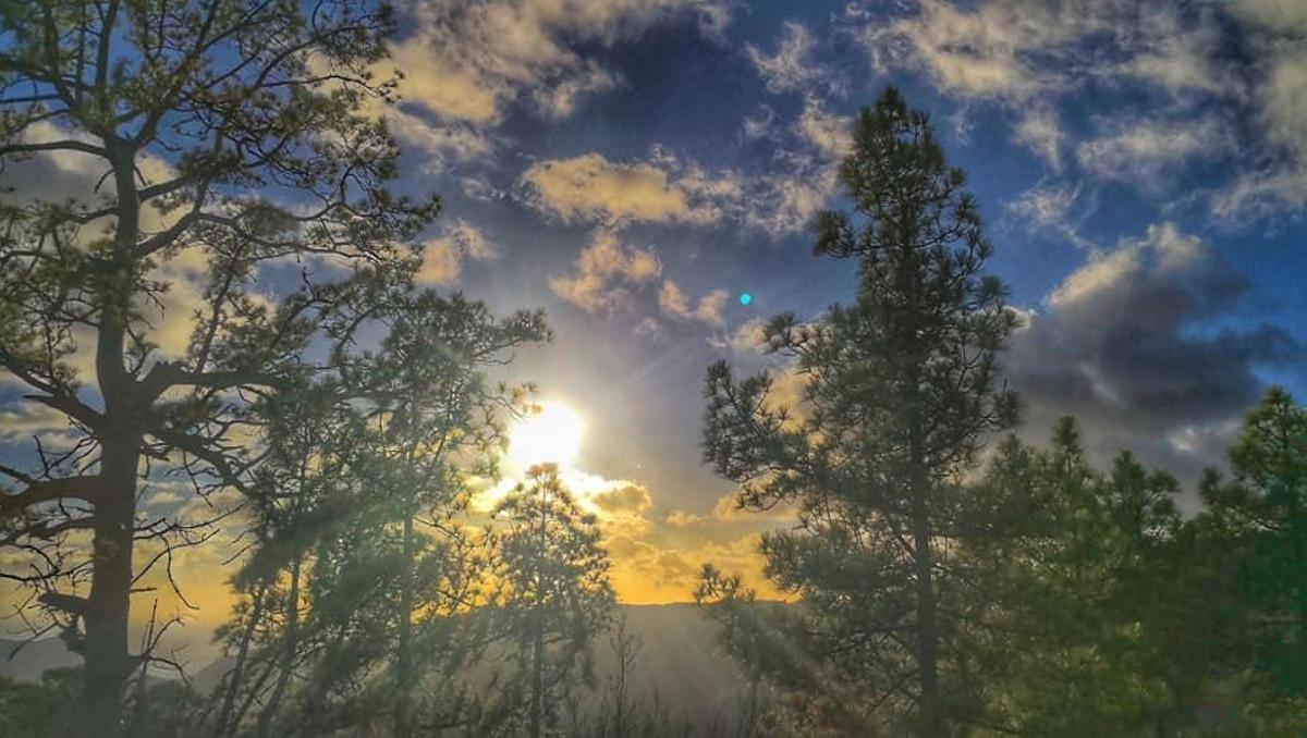 Atardecer en el Mirador Cruz de San Antonio, en la Presa de Los Mulatos