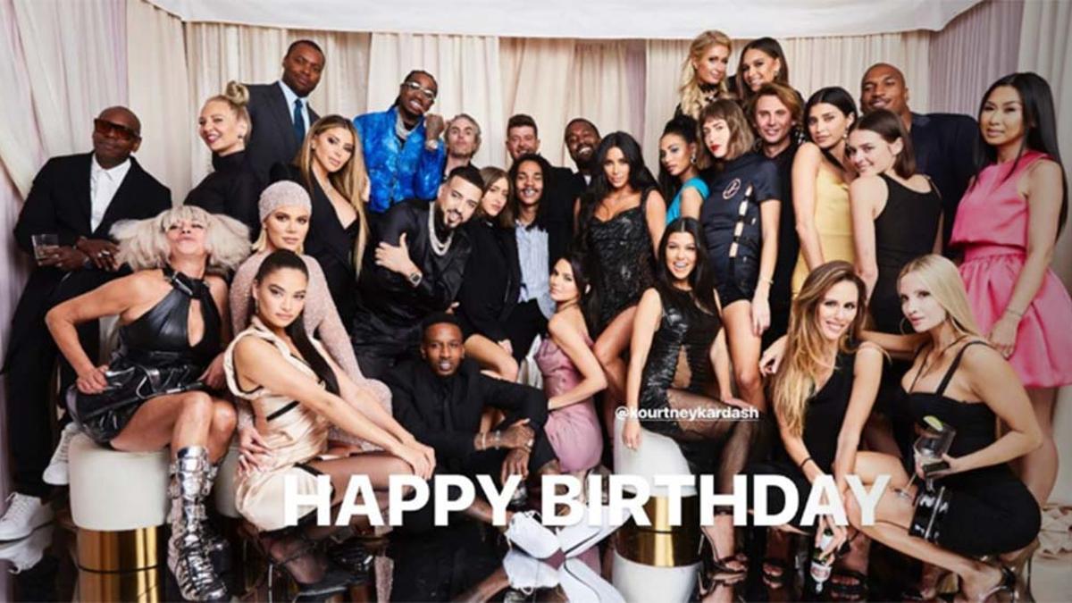 Así fue la monumental fiesta de cumpleaños de Kourtney Kardashian