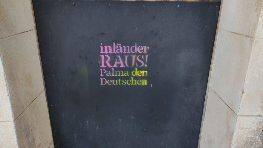 &quot;Palma den Deutschen&quot;: Graffiti sorgt für Aufsehen auf Mallorca