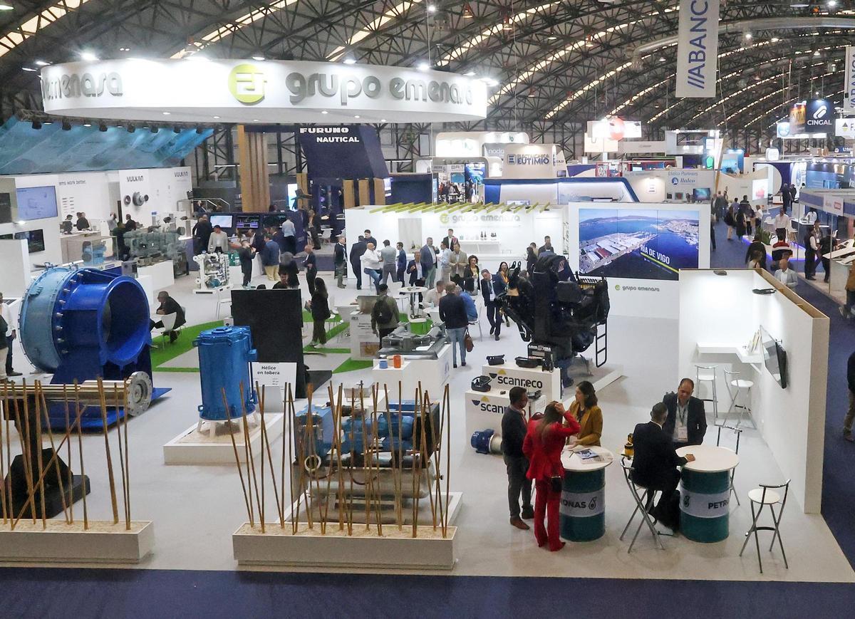 El expositor de Emenasa durante la anterior feria de Navalia