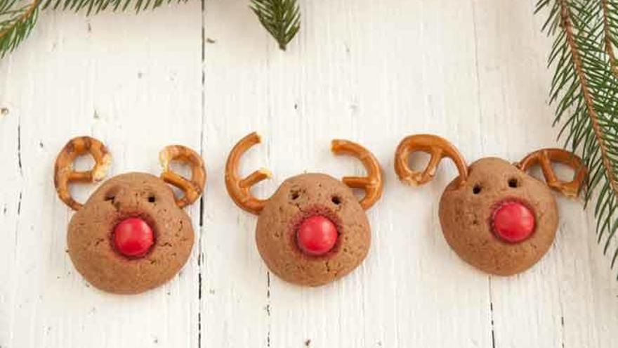 Galletas de reno de Navidad