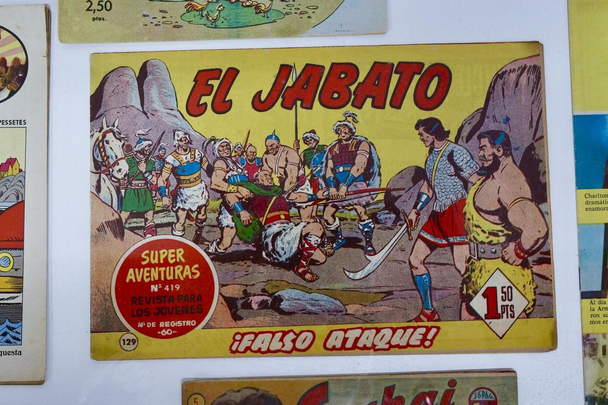 'El Jabato', uno de los tebeos expuestos en San Lorenzo de El Escorial.