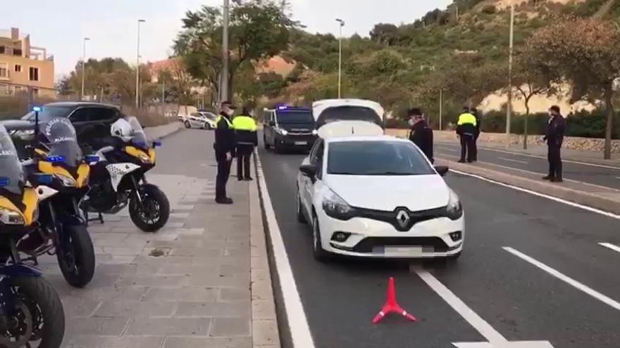 Coronavirus en Alicante | La Policía realiza controles en la avenida Jaume II