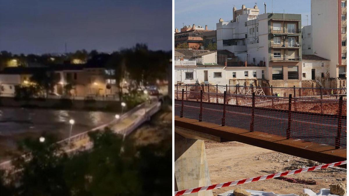 La imagen de la tragedia en el Poyo: la primera pasarela sobre el barranco reconstruida en Picanya abrirá en marzo