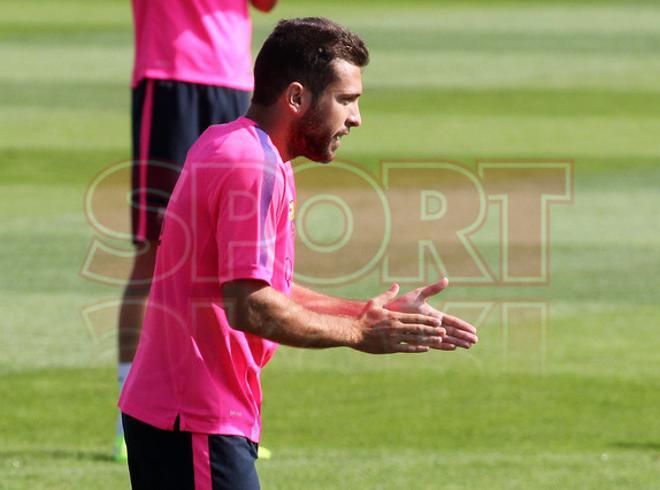 El entrenamiento del Barça, en imágenes