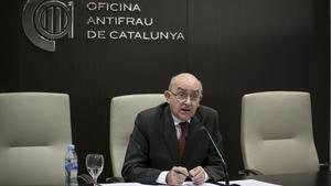 Miguel Ángel Gimeno, director de la Oficina Antifrau de Catalunya, en la sede del organismo.