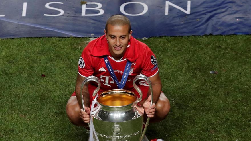 Thiago Alcántara, con su última Champions