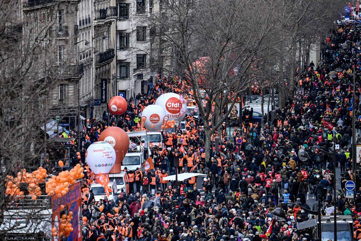 Jornada de huelgas y manifestaciones en Francia