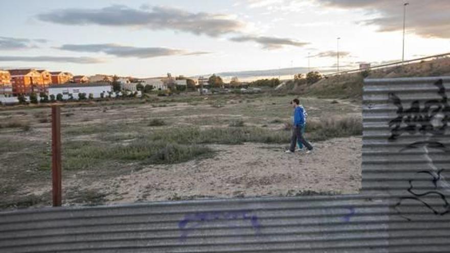 Imagen de uno de los terrenos, ahora propiedad municipal, pagados por expropiación.